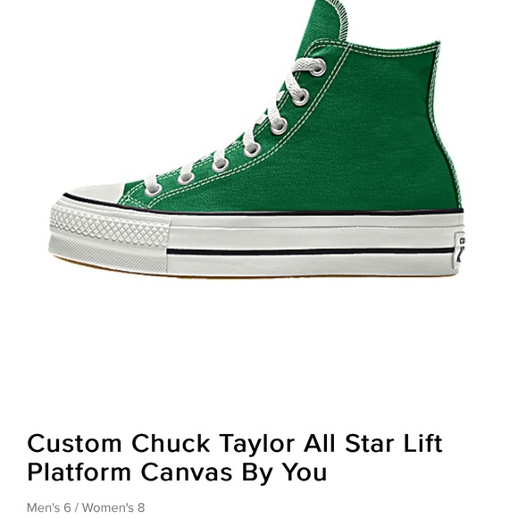 SOLD Custom Converse Chuck Taylor All Star Lift Platform Canvas - Picture 1 of 8